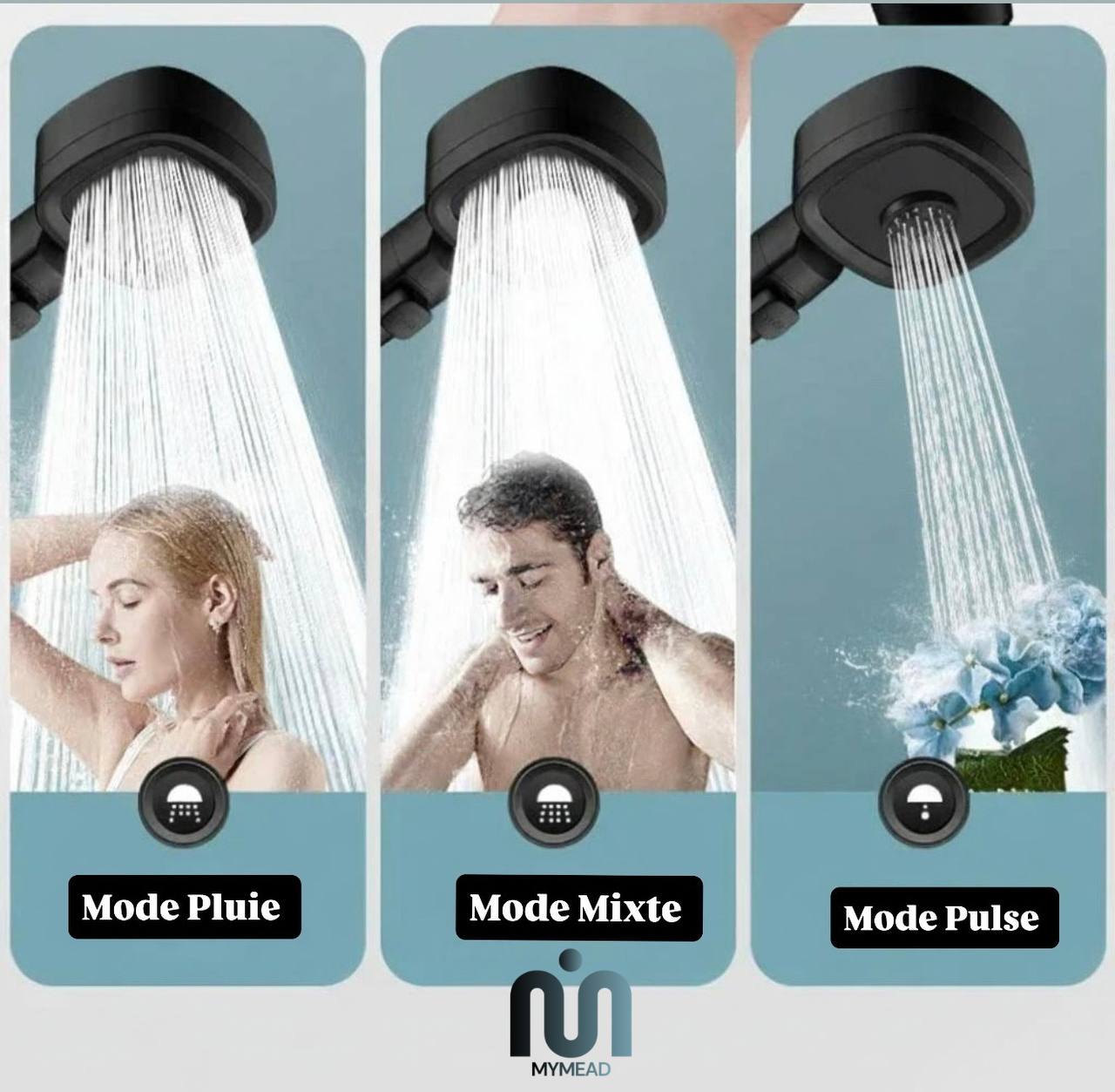 MyMead - Pommeau de Douche 3 en 1
